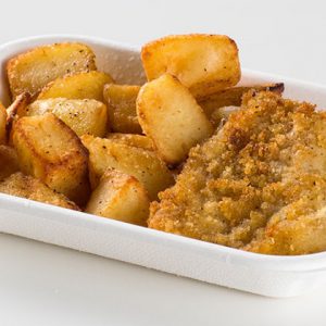 Ristorante Self Service PesceAzzurro - filetto dorato con patate al forno