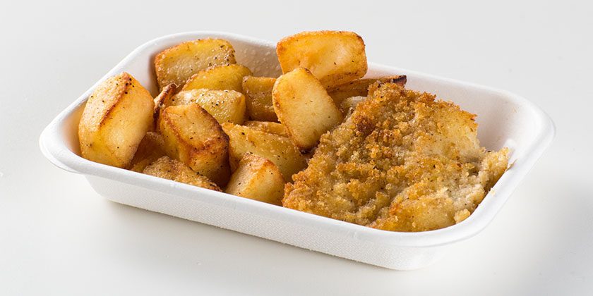 Ristorante Self Service PesceAzzurro - filetto dorato con patate al forno